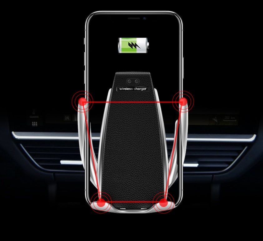 Car Wireless Charger 10W Induction Car Fast Wireless Charging With Car Phone Holder S5 - Genyornis Store