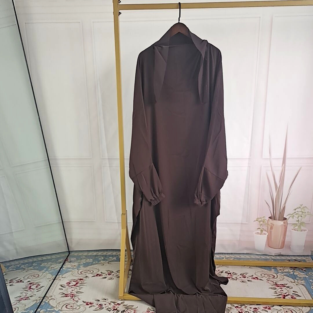 Amazon Abaya Dubai Turkey One-piece Prayer Dress