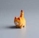 Creative Wooden Cat Trinkets Crafts Handmade Wood Carving