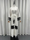 Arab Dubai Ethnic Clothes Middle East Abaya Coat Tassle Fashion Dress