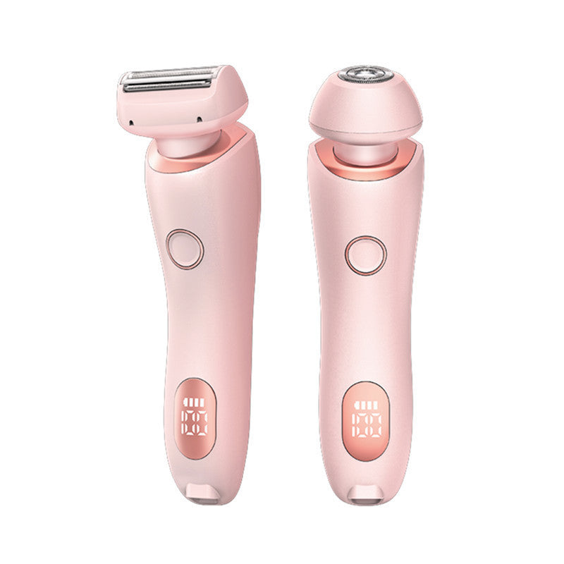 2 In 1 Hair Removal Epilator USB Rechargeable Trimmer Women Body Razor