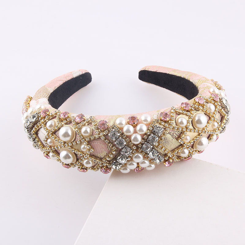 New European And American Style Exaggerated Sponge Baroque Headband