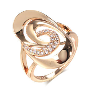 Special-interest Design Geometric Natural Zircon 585 Ring For Women