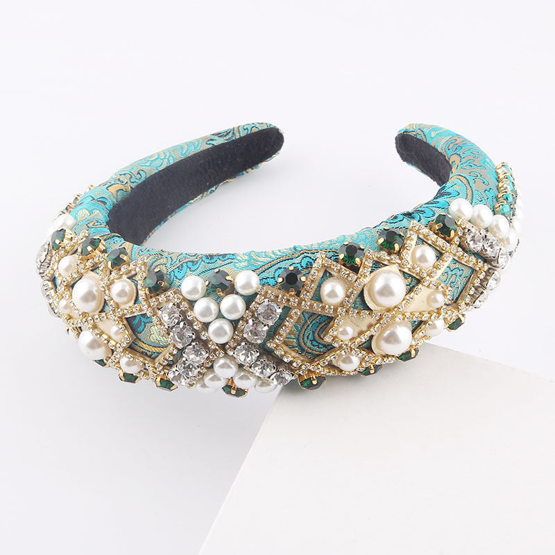 New European And American Style Exaggerated Sponge Baroque Headband